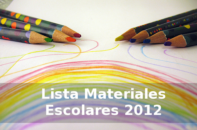 Listado de Materiales 2012